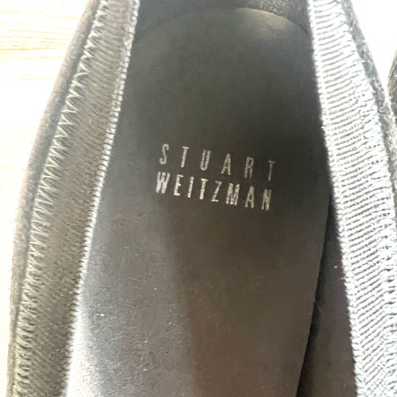 Stuart weitzman black hills suede 8m high heel shoes - Picture 3 of 10